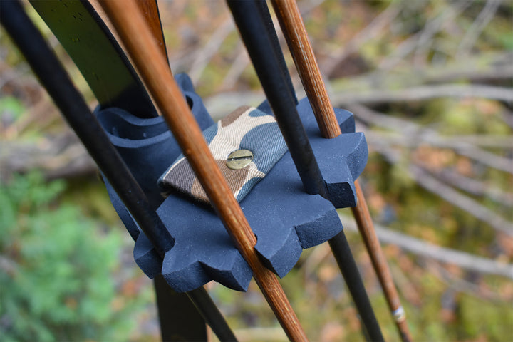Two Tone Vintage Camo - Traditional Bow Quiver For Recurve Bows & Longbows - 5 Arrows