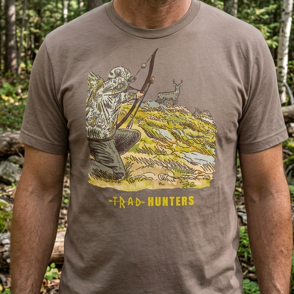 Trad Hunters "The Draw" – Traditional Bowhunter Ridge Tee